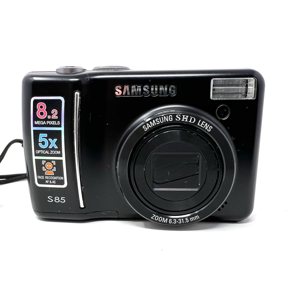 Samsung S85 8.2MP Digital Camera Black 5x Opt Zoom Face Recognition Tested READ